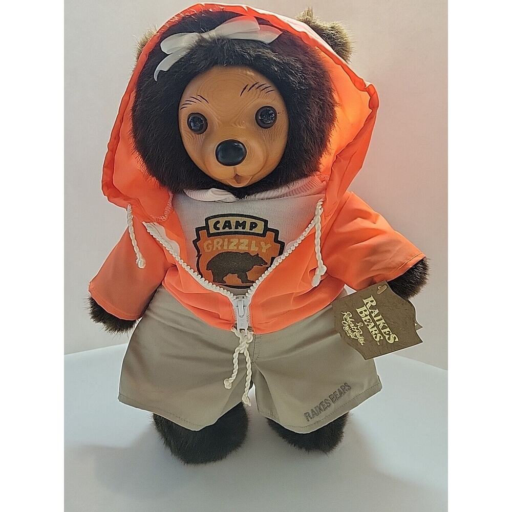Vintage 1990 ROBERT RAIKES Hillary Bear Camp Grizzly #6229 with Tags